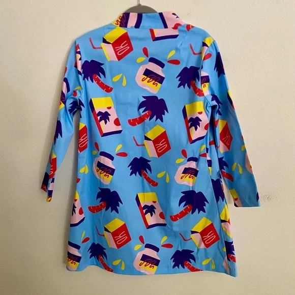 NOOWORKS TROPICAL SNACKS CHORE COAT SIZE LARGE - Picture 2 of 3